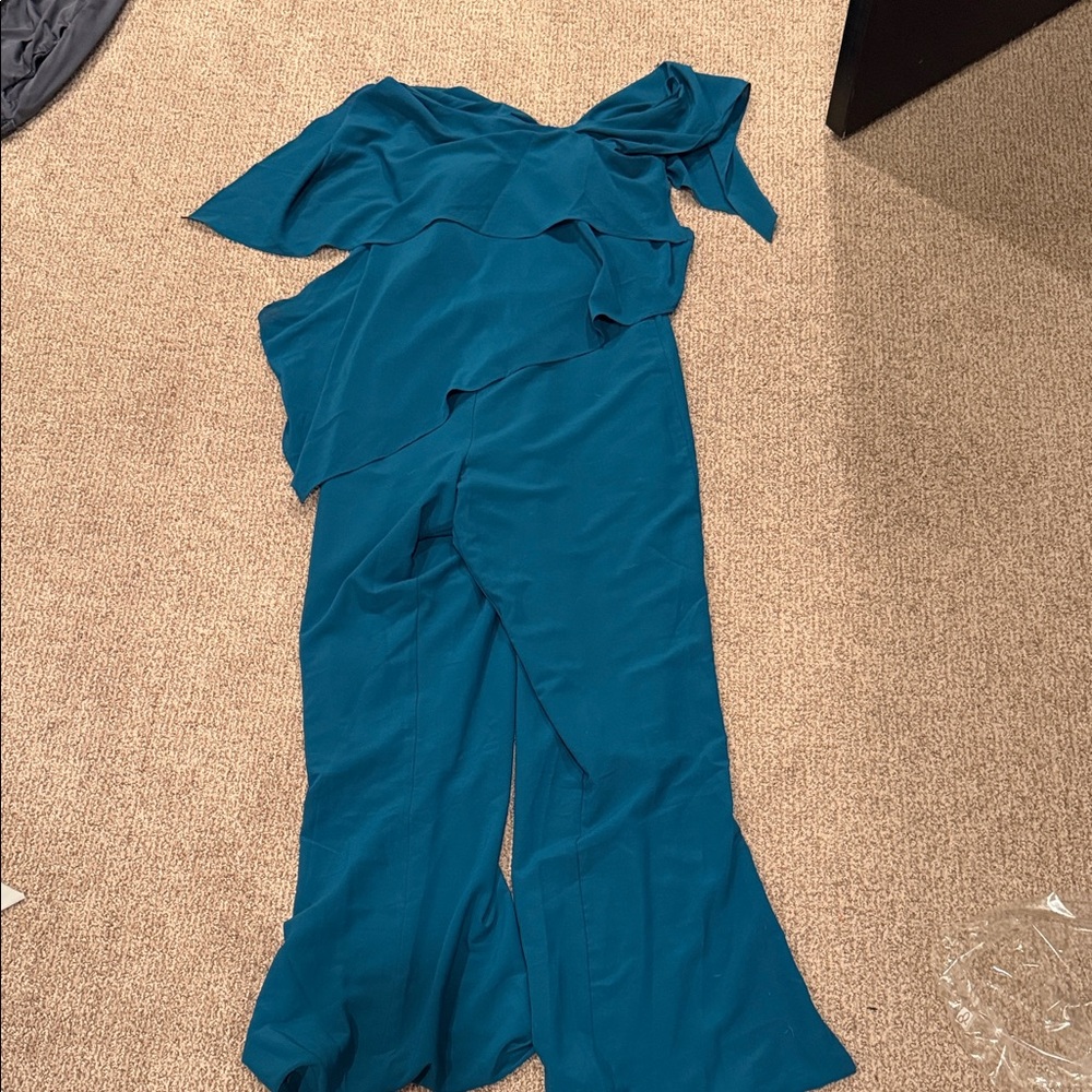 Elegant Teal Jumpsuit